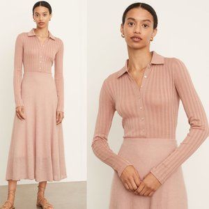 NWT Vince Long Sleeve Polo Bodysuit, Size XS